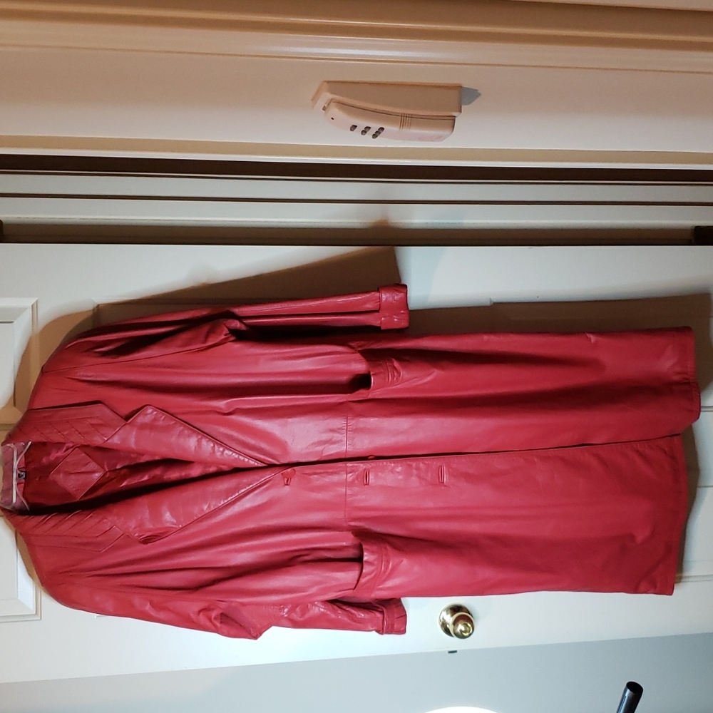 Long Genuine Leather Coat